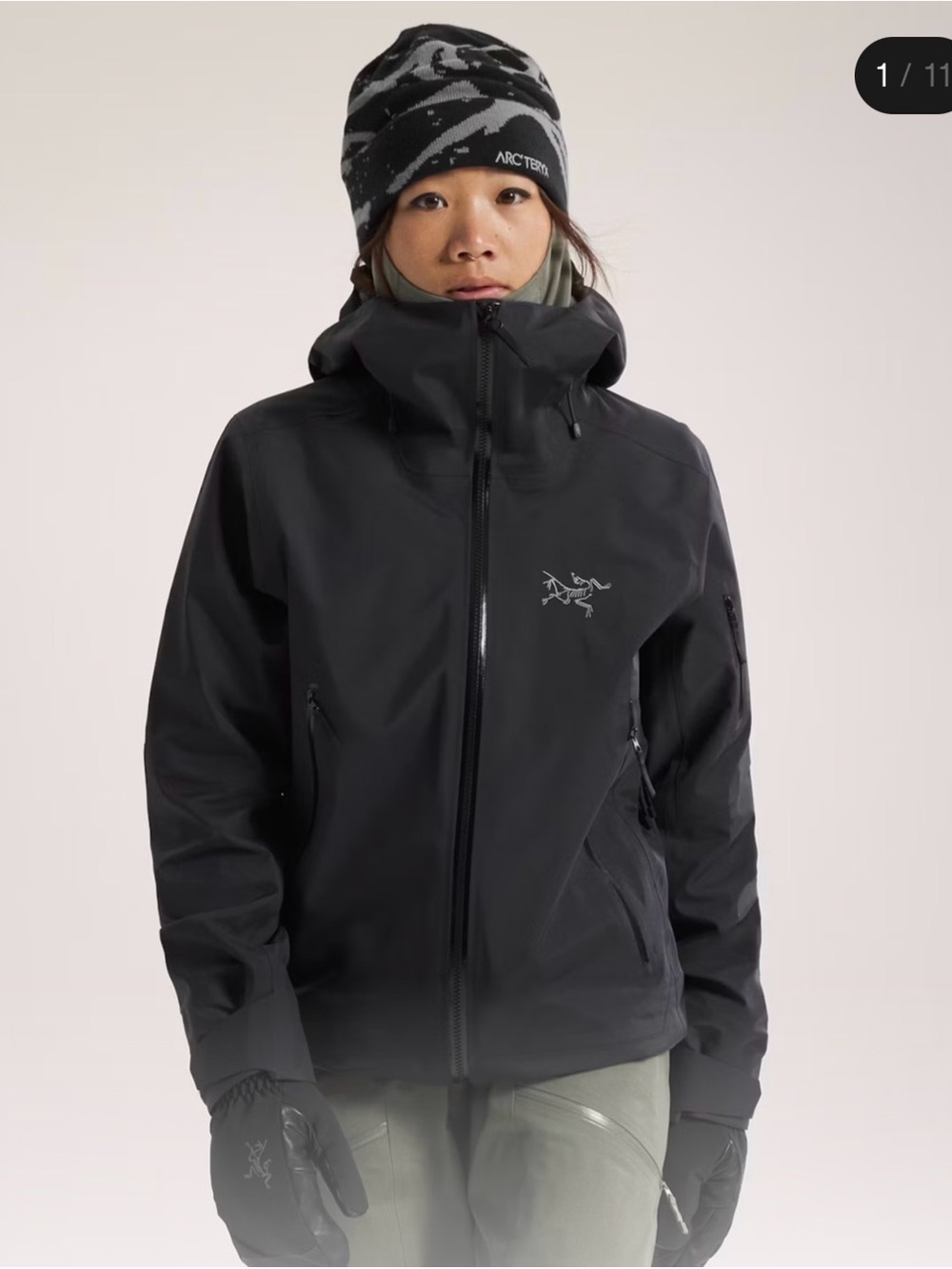 Arc'teryx Women's Sentinel Ski shell in Black size M